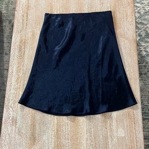 Aritzia Babaton Navy Slip Mini Skirt